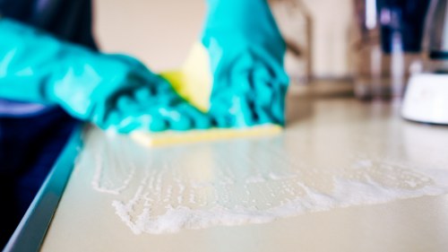 Keyboard navigation focus moving through a carpet cleaning website