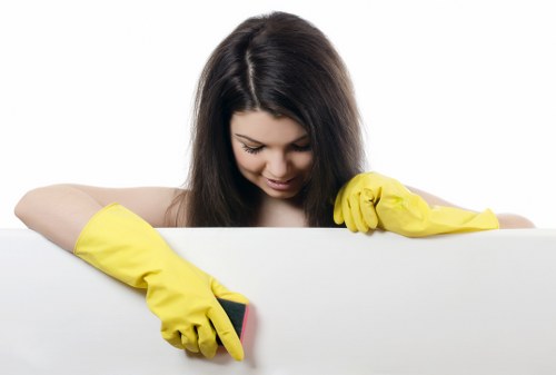 Supervisor reviewing health and safety procedures for carpet cleaners